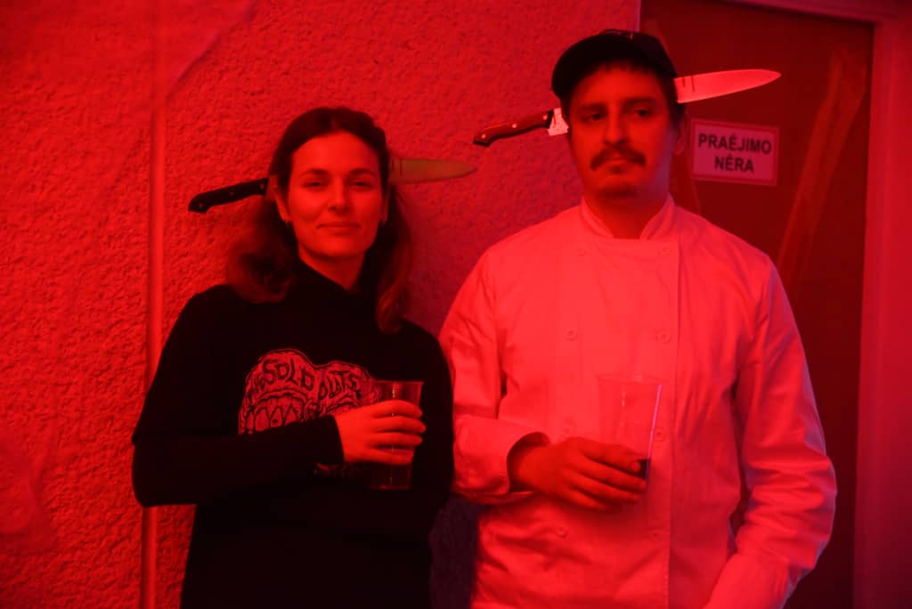 Italian chefs preparing to cook spaghetti for the event