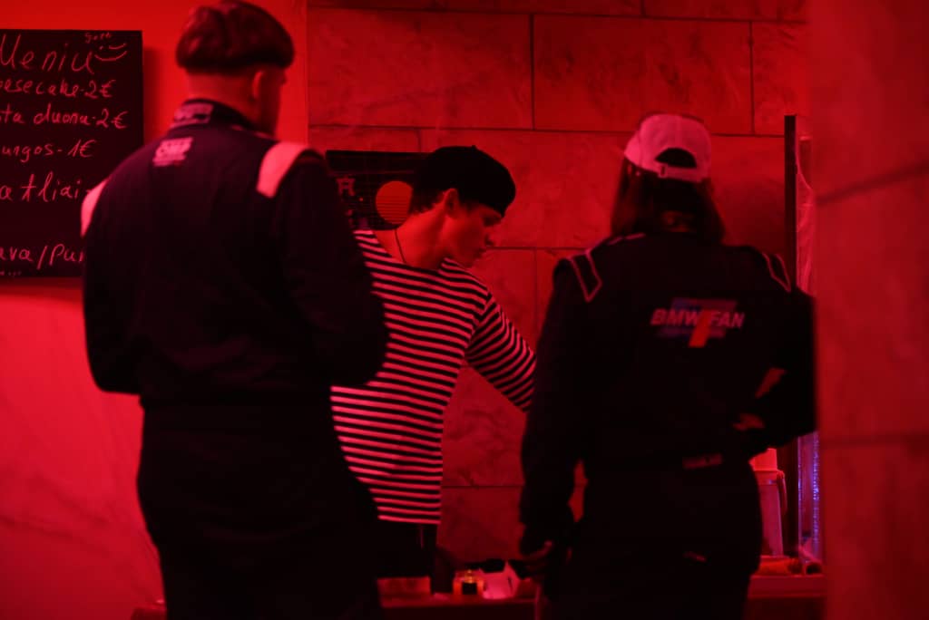 Speedsters visiting the event right after their drifting session