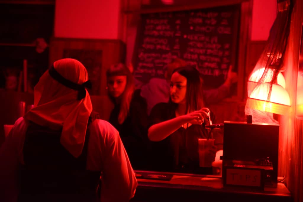Bartenders serving the event with fine beverages